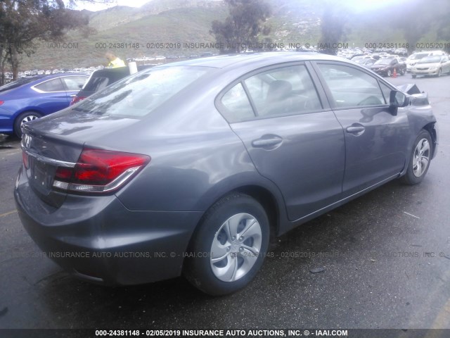 19XFB2F50FE245965 - 2015 HONDA CIVIC LX 灰色 照片 4