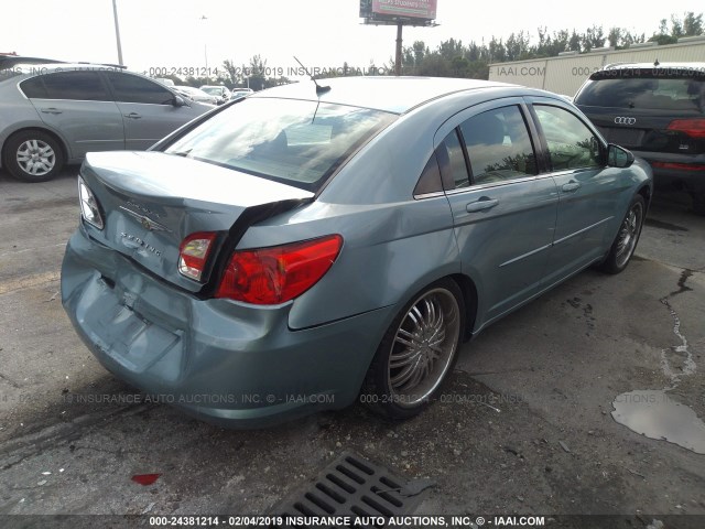 1C3LC46B59N527346 - 2009 CHRYSLER SEBRING LX GREEN photo 4