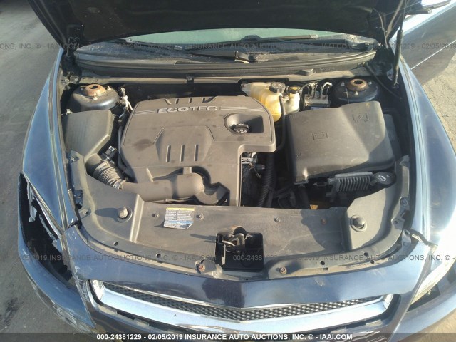 1G1ZH57B48F163370 - 2008 CHEVROLET MALIBU 1LT BLUE photo 10