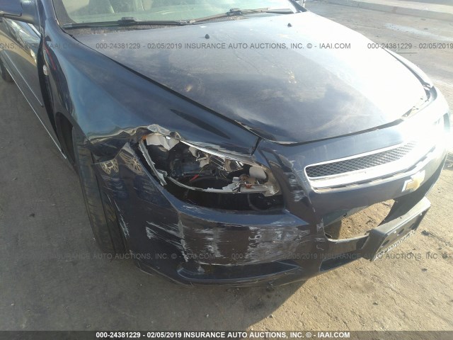 1G1ZH57B48F163370 - 2008 CHEVROLET MALIBU 1LT BLUE photo 6
