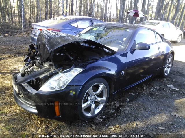 JN1BZ34E37M550076 - 2007 NISSAN 350Z COUPE BLUE photo 2