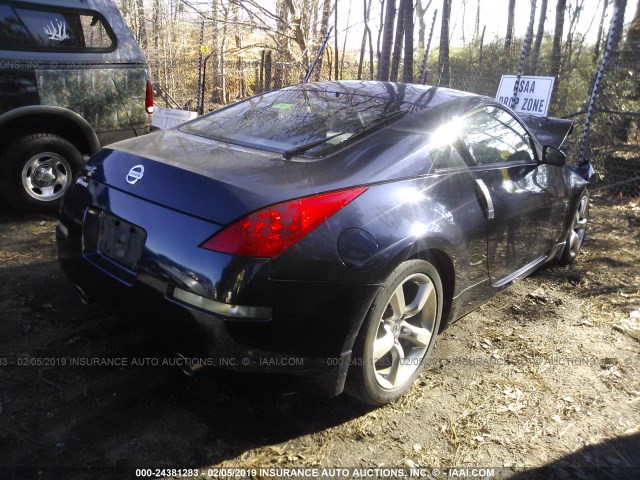 JN1BZ34E37M550076 - 2007 NISSAN 350Z COUPE BLUE photo 4