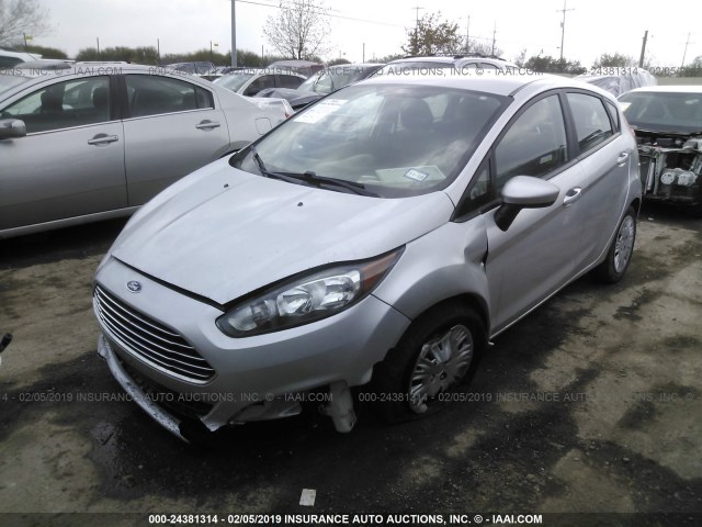 3FADP4TJ6GM167937 - 2016 FORD FIESTA S SILVER photo 2