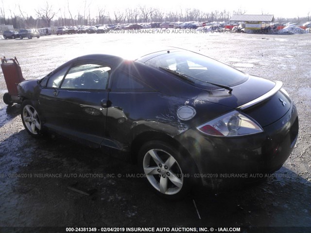 4A3AK24F16E030299 - 2006 MITSUBISHI ECLIPSE GS BLACK photo 3