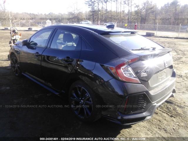 SHHFK7H48JU421969 - 2018 HONDA CIVIC SPORT Negro foto 3
