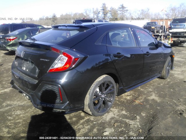 SHHFK7H48JU421969 - 2018 HONDA CIVIC SPORT Negro foto 4