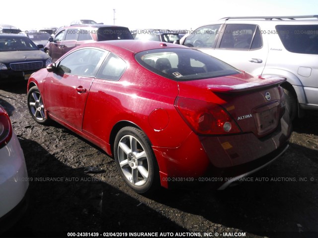 1N4BL24E58C144533 - 2008 NISSAN ALTIMA 3.5SE RED photo 3