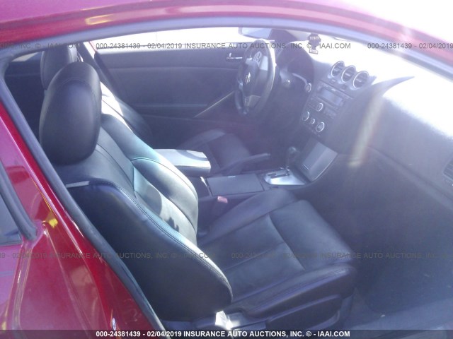 1N4BL24E58C144533 - 2008 NISSAN ALTIMA 3.5SE RED photo 5