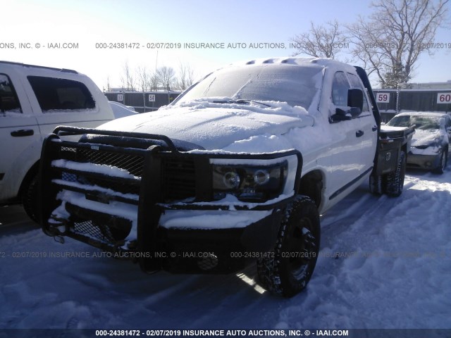 3D7MX48A97G784367 - 2007 DODGE RAM 3500 ST/SLT WHITE photo 2