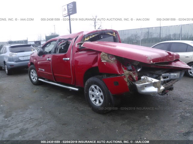 1N6BA07B36N536091 - 2006 NISSAN TITAN XE/SE/LE RED photo 3