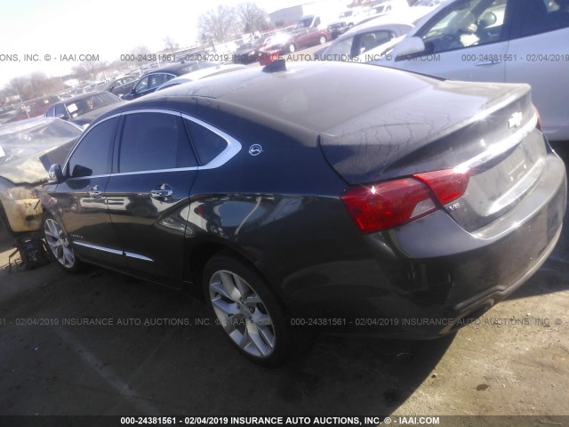 2G1165S38F9202163 - 2015 CHEVROLET IMPALA LTZ GRAY photo 3