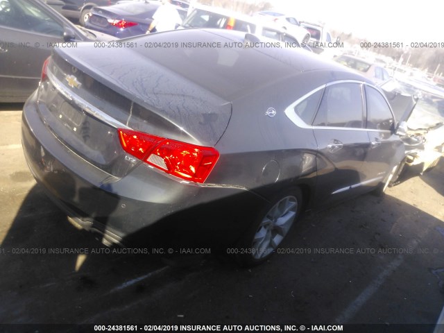 2G1165S38F9202163 - 2015 CHEVROLET IMPALA LTZ GRAY photo 4