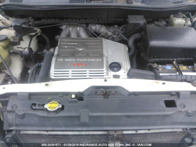 JT6HF10U8Y0147695 - 2000 LEXUS RX 300 WHITE photo 10