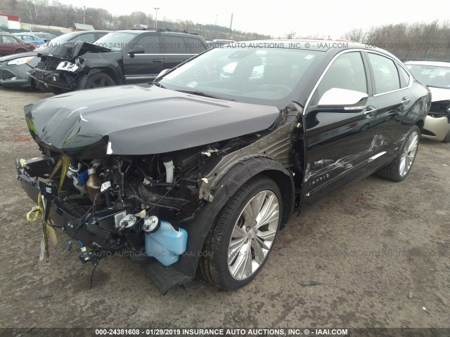 2G1145S39G9138853 - 2016 CHEVROLET IMPALA LTZ BLACK photo 2