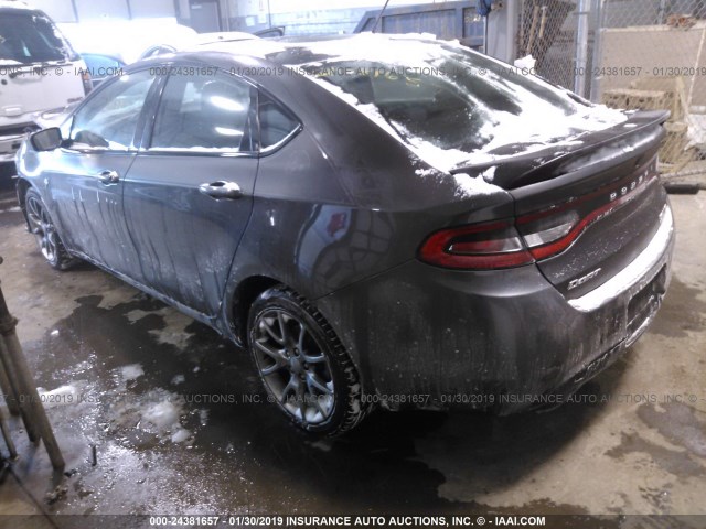 1C3CDFBB8ED830829 - 2014 DODGE DART SXT GRAY photo 3