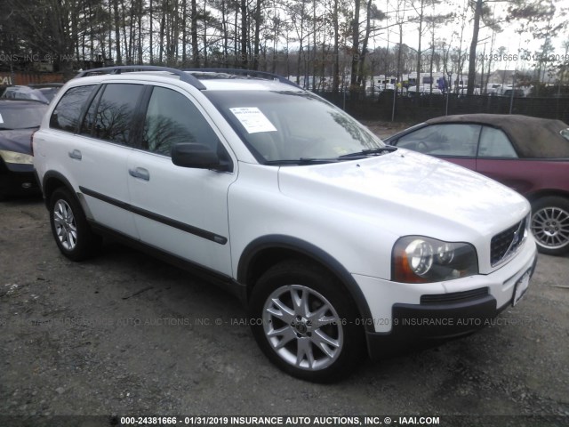 YV1CZ911351138061 - 2005 VOLVO XC90 T6 WHITE photo 1