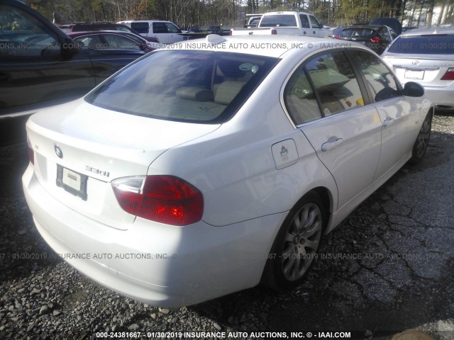 WBAVB33516KS33386 - 2006 BMW 330 I WHITE photo 4