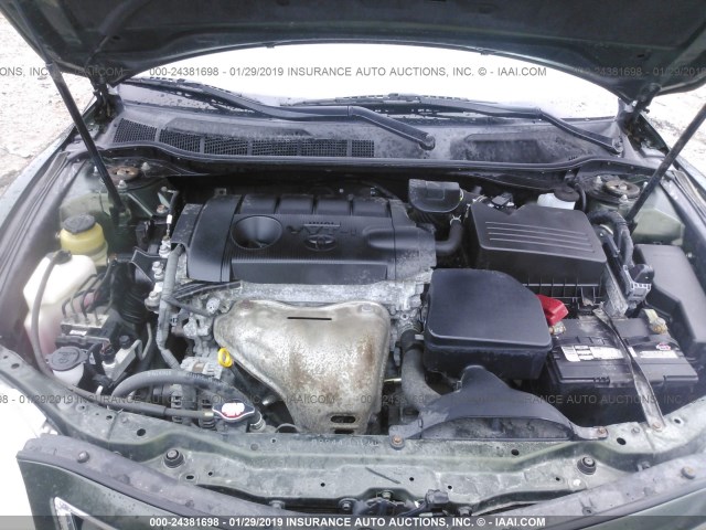 4T1BF3EK8AU574922 - 2010 TOYOTA CAMRY GREEN photo 10