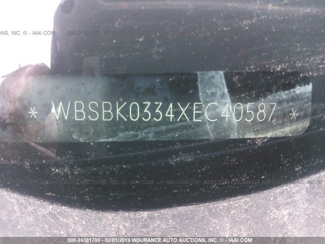WBSBK0334XEC40587 - 1999 BMW M3 AUTOMATIC BLUE photo 9