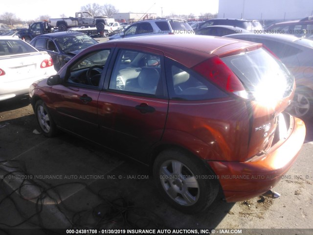 3FAHP37N55R114235 - 2005 FORD FOCUS ZX5 ORANGE photo 3