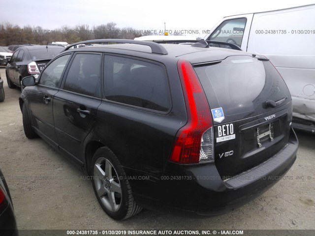 YV1MW382682368068 - 2008 VOLVO V50 2.4I BLACK photo 3