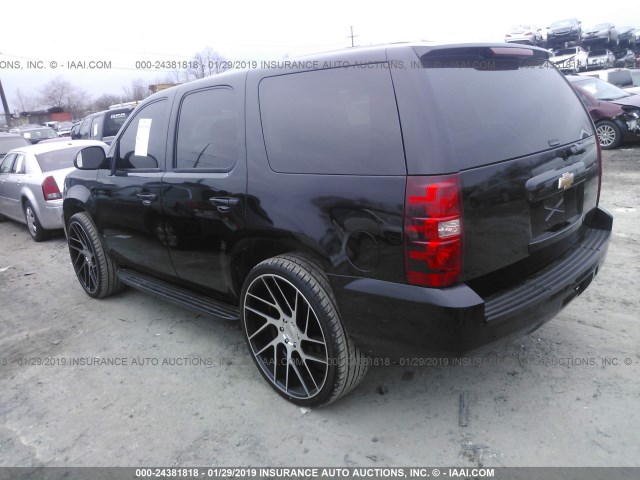 1GNEC03009R235846 - 2009 CHEVROLET TAHOE BLACK photo 3