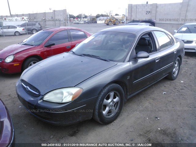 1FAFP55S02G240520 - 2002 FORD TAURUS SES GRAY photo 2