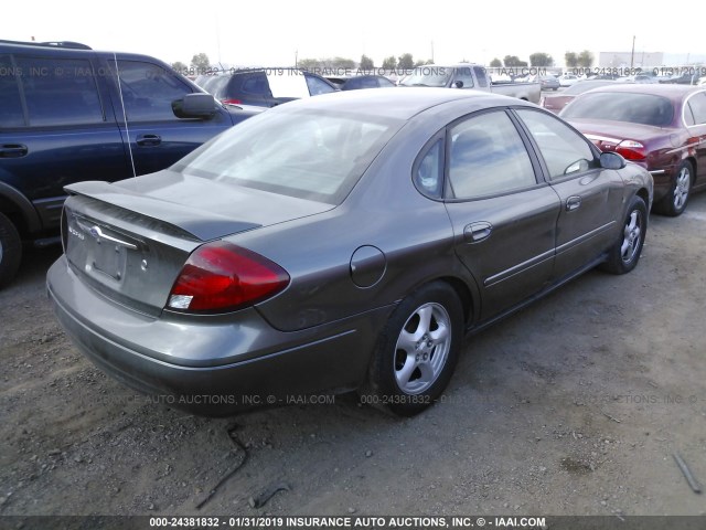 1FAFP55S02G240520 - 2002 FORD TAURUS SES GRAY photo 4