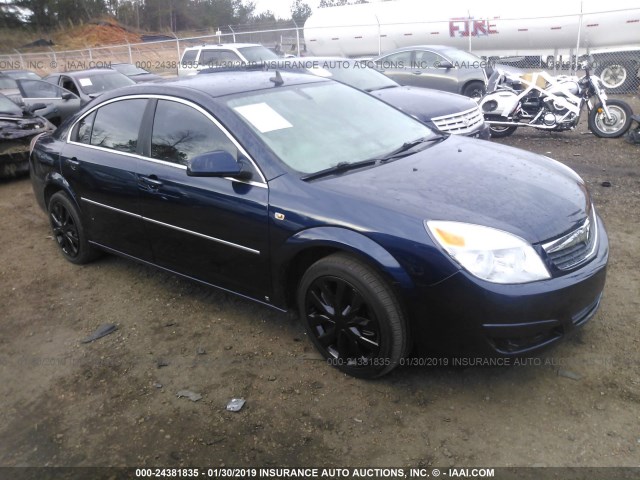 1G8ZS57N38F262422 - 2008 SATURN AURA XE BLACK photo 1