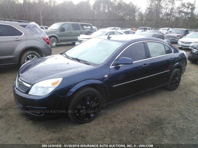 1G8ZS57N38F262422 - 2008 SATURN AURA XE BLACK photo 2