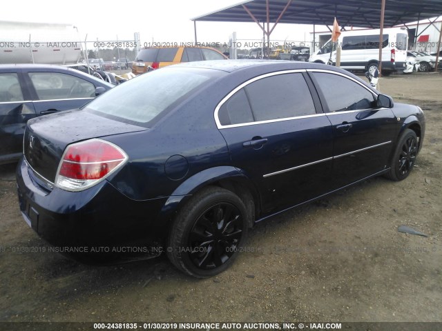 1G8ZS57N38F262422 - 2008 SATURN AURA XE BLACK photo 4