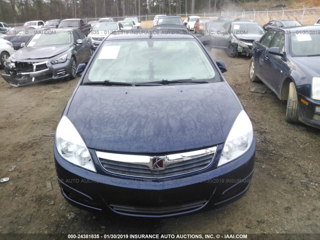 1G8ZS57N38F262422 - 2008 SATURN AURA XE BLACK photo 6