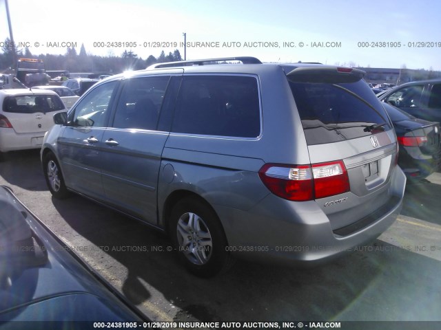 5FNRL38707B036025 - 2007 HONDA ODYSSEY EXL SILVER photo 3