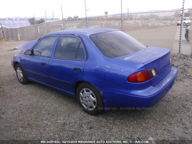 1NXBR12E0XZ162951 - 1999 TOYOTA COROLLA VE/CE/LE BLUE photo 3