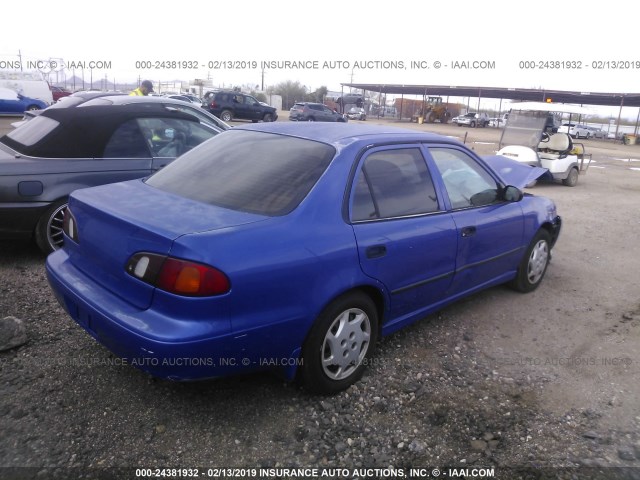 1NXBR12E0XZ162951 - 1999 TOYOTA COROLLA VE/CE/LE BLUE photo 4