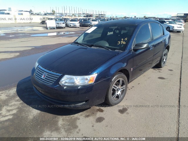 1G8AJ55F27Z133578 - 2007 SATURN ION Navy photo 2