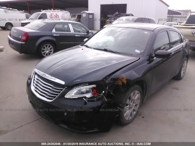 1C3CCBAB7EN205359 - 2014 CHRYSLER 200 LX BLACK photo 2