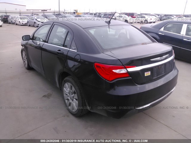 1C3CCBAB7EN205359 - 2014 CHRYSLER 200 LX BLACK photo 3