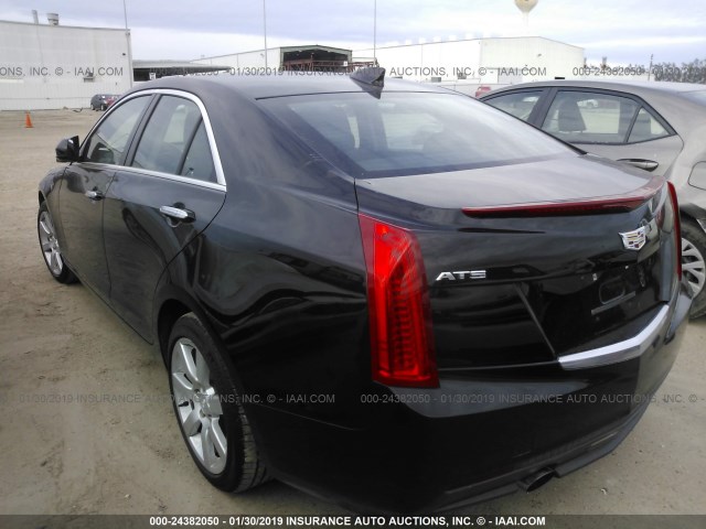 1G6AA5RA7G0188622 - 2016 CADILLAC ATS BLACK photo 3