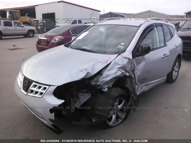 JN8AS5MT0BW575302 - 2011 NISSAN ROGUE S/SV/KROM SILVER photo 2