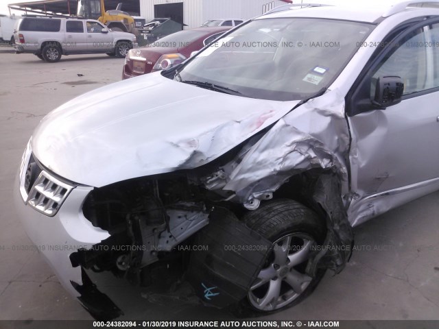 JN8AS5MT0BW575302 - 2011 NISSAN ROGUE S/SV/KROM SILVER photo 6