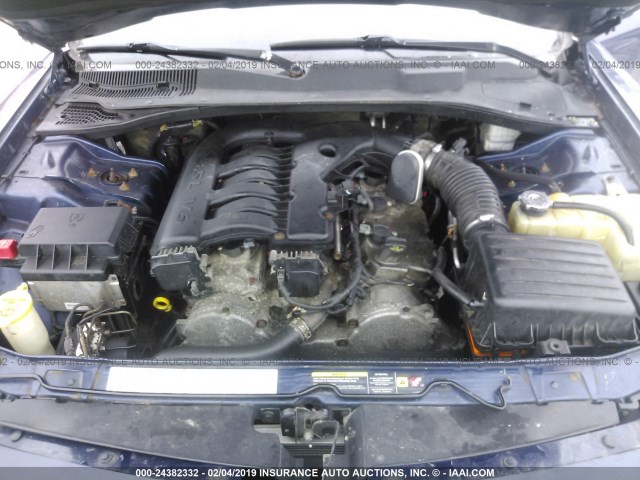 2B3KA43GX6H275662 - 2006 DODGE CHARGER SE/SXT BLUE photo 10