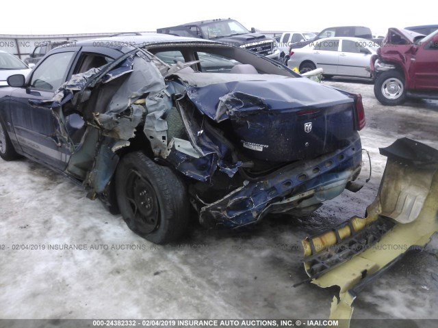 2B3KA43GX6H275662 - 2006 DODGE CHARGER SE/SXT BLUE photo 6