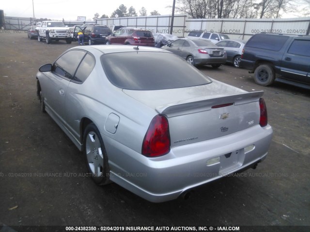 2G1WL15C579344619 - 2007 CHEVROLET MONTE CARLO SS ვერცხლისფერი ფოტო 3