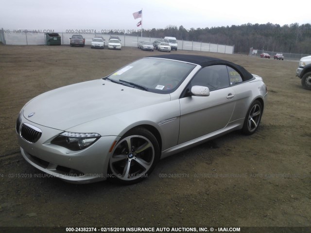 WBAEB53548CX60444 - 2008 BMW 650 Champagne photo 2