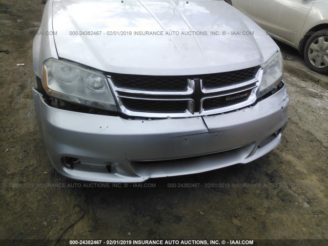 1B3BD1FGXBN574698 - 2011 DODGE AVENGER MAINSTREET SILVER photo 6