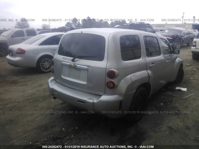 3GNDA13D67S626858 - 2007 CHEVROLET HHR LS SILVER photo 4