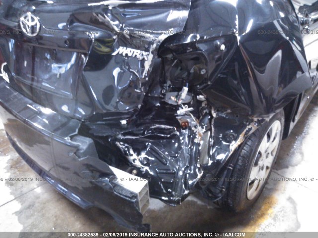 2T1KU4EE9DC049816 - 2013 TOYOTA COROLLA MATRIX  BLACK photo 6