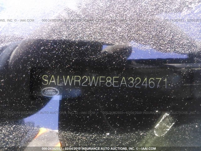 SALWR2WF8EA324671 - 2014 LAND ROVER RANGE ROVER SPORT HSE BLACK photo 9