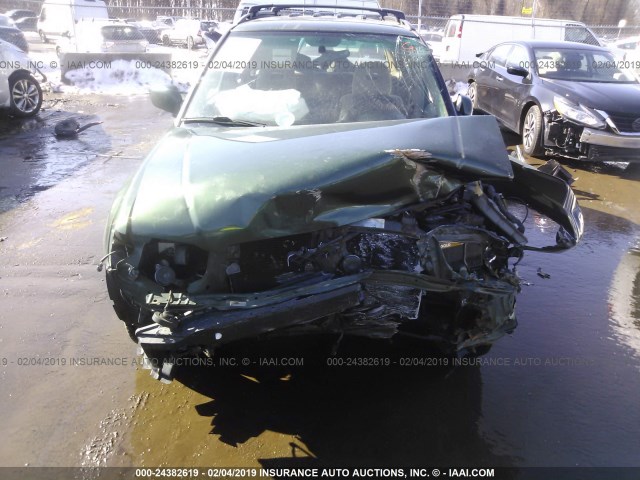 JF1SF65572H730559 - 2002 SUBARU FORESTER S GREEN photo 6